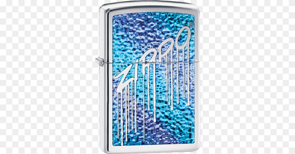 Fuzion Liquid Logo Zippo Glass Like Fusion Full Size Brushed Chrome, Lighter Free Png