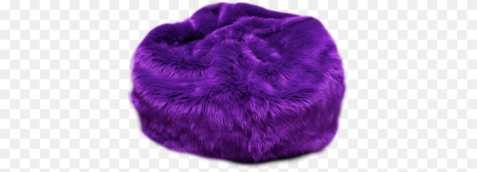 Fuzzy Purple Beanbag Chair Lt3 That Was The Original Dark Purple Bean Bag, Home Decor, Cushion, Clothing, Fur Png Image