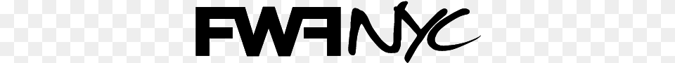 Fwf Nyc Logo Black Graphics, Gray Free Png