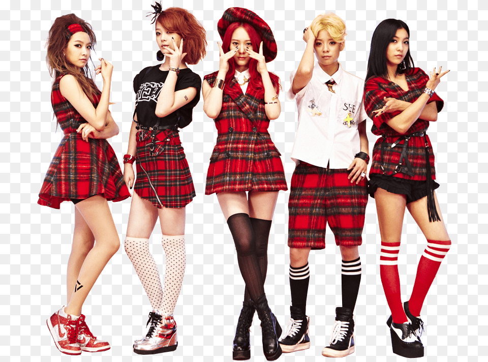 Fx Amber Luna Krystal Victoria Sulli Meu Fx Rum Pum Pum Pum Album, Clothing, Skirt, Person, Girl Free Transparent Png