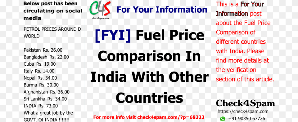 Fyi Fuel Price Comparison In India With Other Countries Petrol Price Around D World, Scoreboard, Text Free Transparent Png