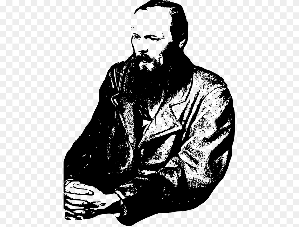 Fyodor Dostoevsky, Gray Png Image