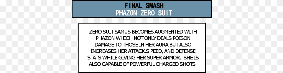 Fzero Suit Samus Final Smash, Page, Text, Electronics, Mobile Phone Free Png