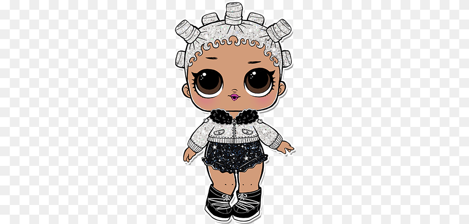G 004 Fresh Glitter Lol Fresh Doll, Baby, Person, Toy, Face Png