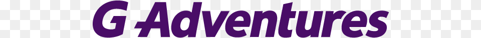 G Adventures Logo 2015 Final Purple Wordmark G Adventures Logo, Text, People, Person Png