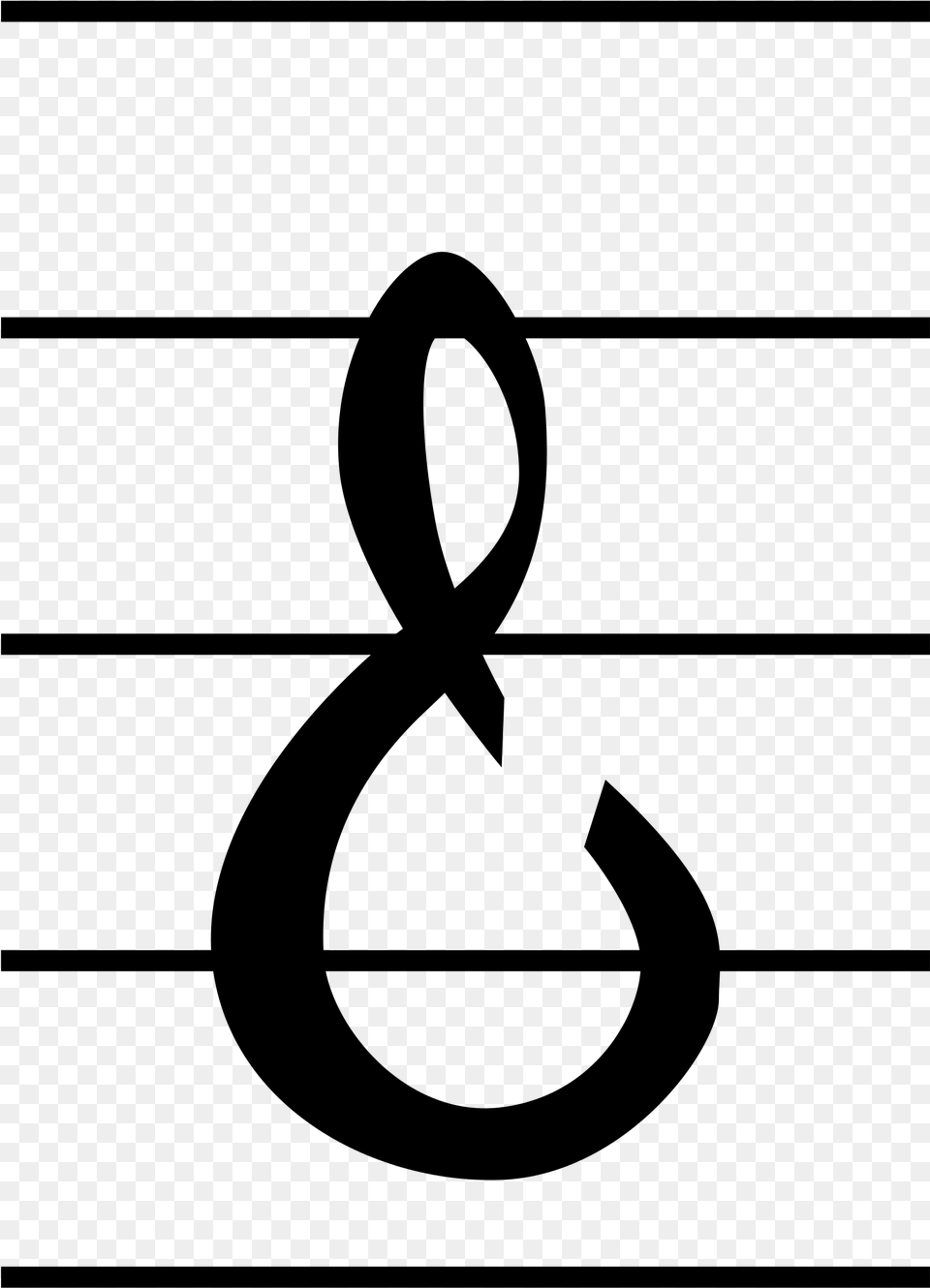 G Clef Picture 27 Buy Clip Art, Gray Png Image