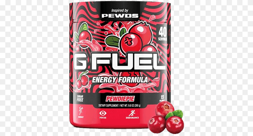 G Fuel Energy Gfuel Pewdiepie Flavor, Food, Fruit, Plant, Produce Free Png