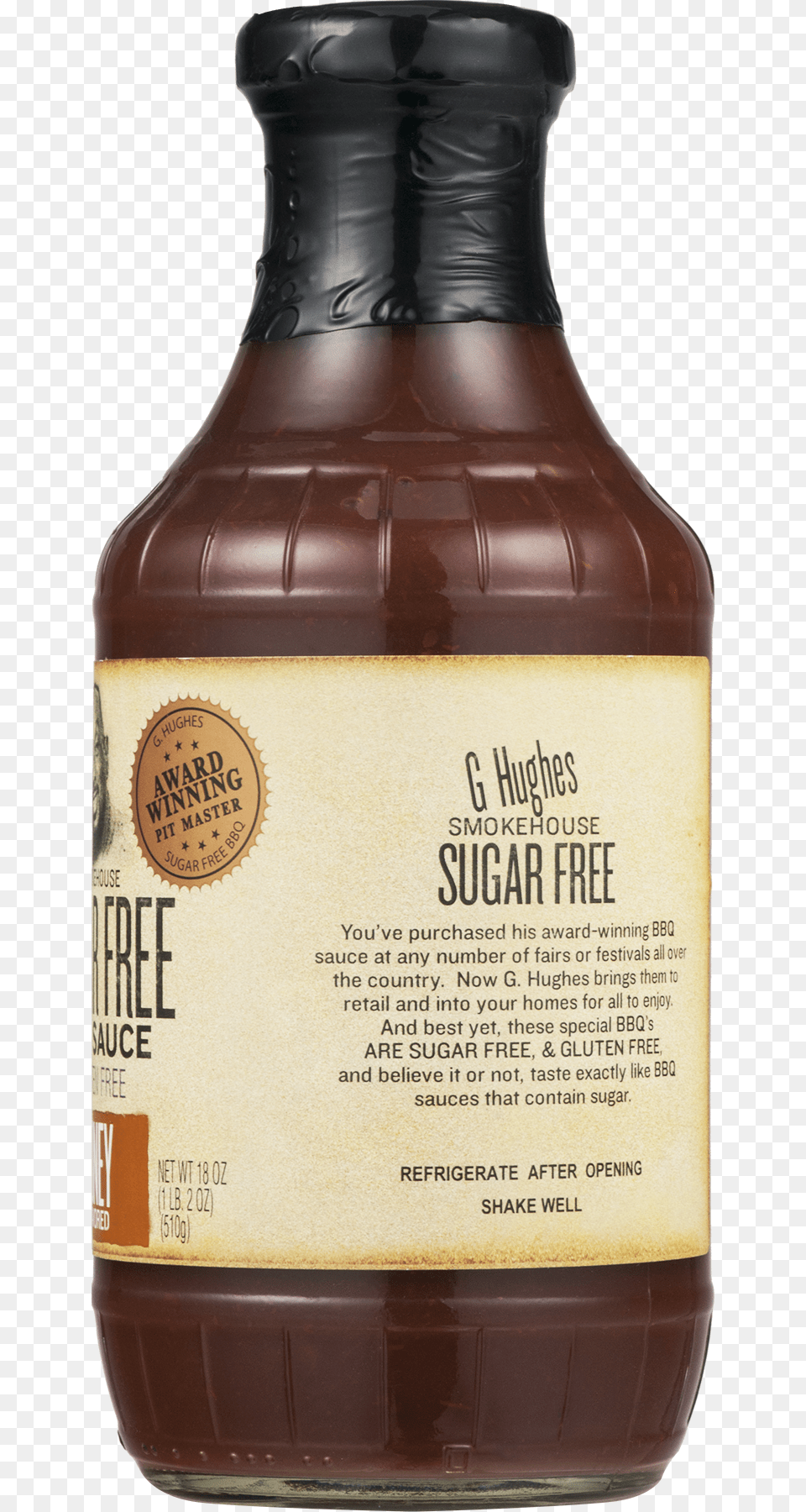 G Hughes Smokehouse Sugar Honey Flavored Bbq Sauce, Alcohol, Beer, Beverage, Food Png Image