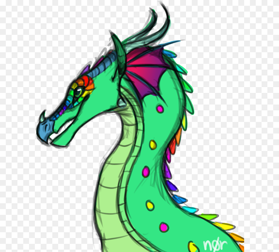 G Rainbow Streak By Noraska Dao6vxs Cartoon, Dragon, Adult, Female, Person Free Transparent Png