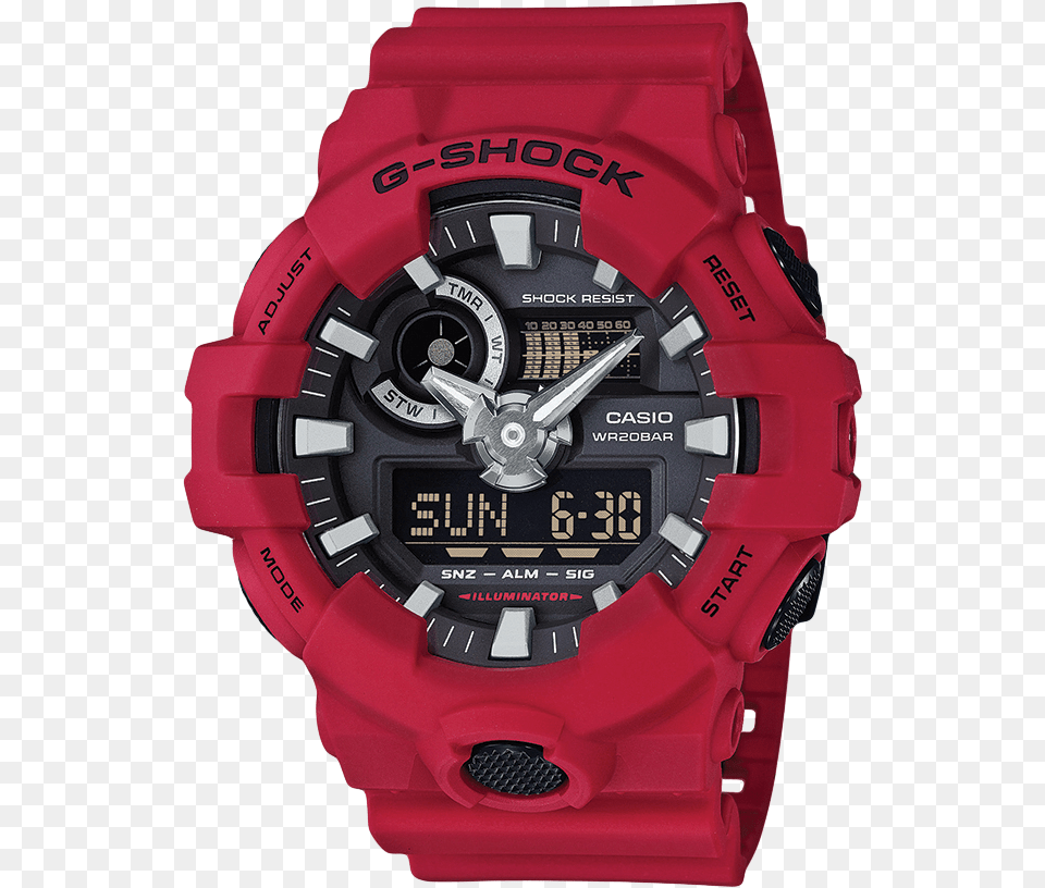 G Shock Gshock Ga 700 Red, Tool, Device, Digital Watch, Electronics Png Image