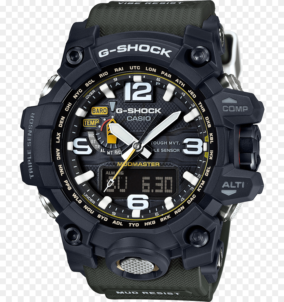 G Shock Gwg1000 1a3 Casio G Shock Mudmaster, Wristwatch, Person, Arm, Body Part Free Transparent Png