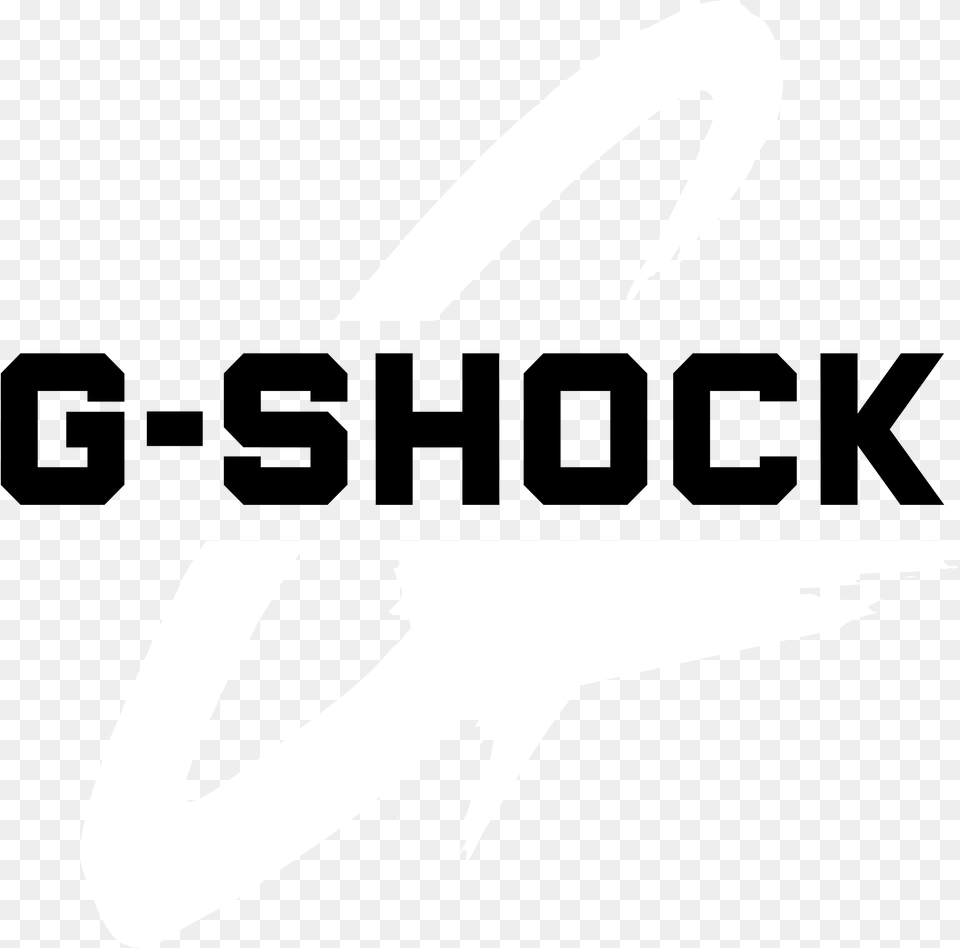 G Shock Logo Black And White Casio G Shock, Stencil, Symbol, Text Png