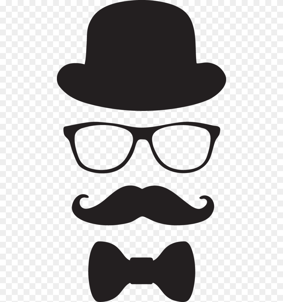 Ga Hat Glasses And Bow Tie Little Man Clipart, Face, Head, Person, Clothing Free Png Download