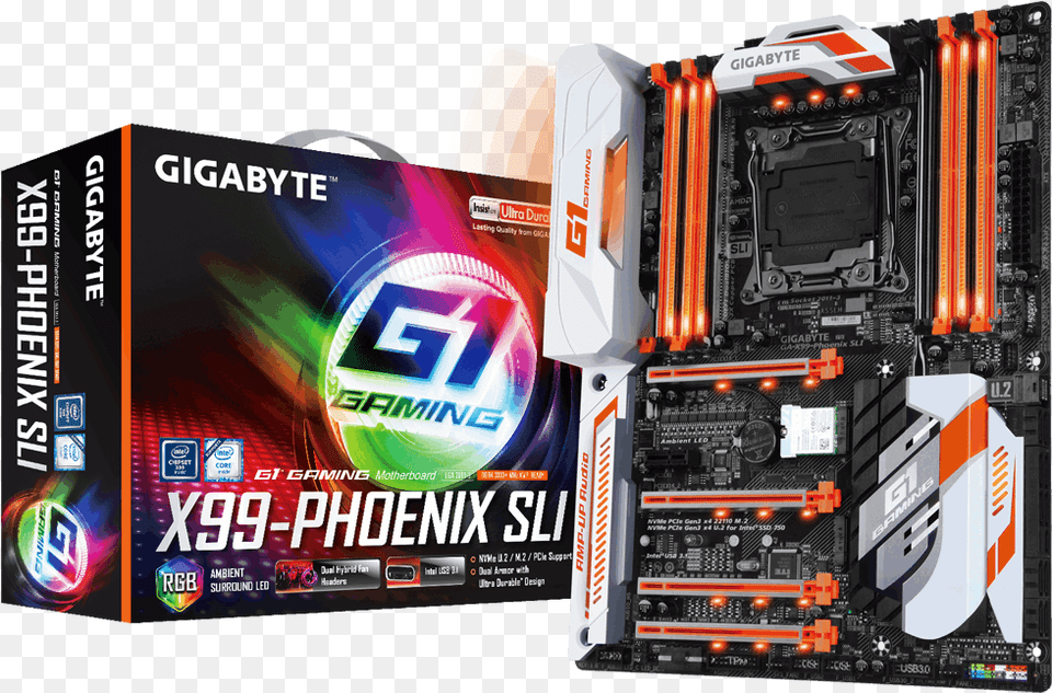Ga X99 Phoenix Sli Gigabyte Ga X99 Phoenix Sli Motherboar, Computer Hardware, Electronics, Hardware, Computer Free Transparent Png