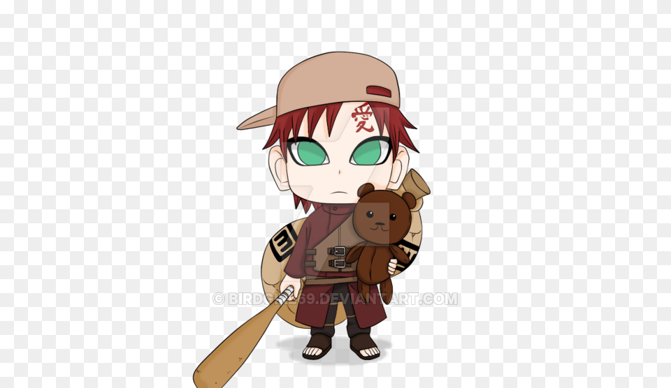 Gaara And Mr Cuddles, Person, People, Publication, Book Free Png Download