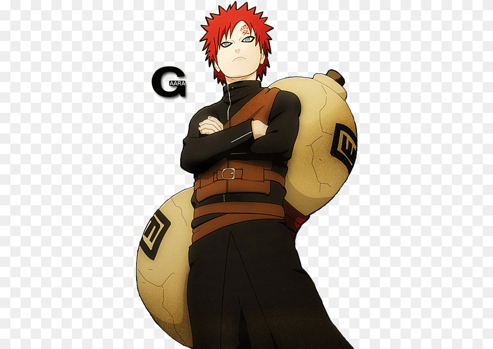 Gaara Naruto Full Body, Book, Comics, Publication, Adult Free Png Download