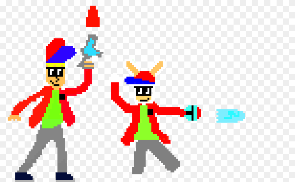 Gabe And Rabbid Gabe Pixel Art Maker, Person Png