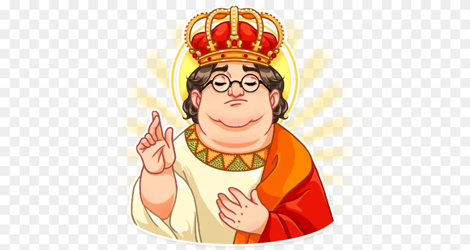 Gabe Newell Cartoon, Accessories, Jewelry, Person, Face Png Image