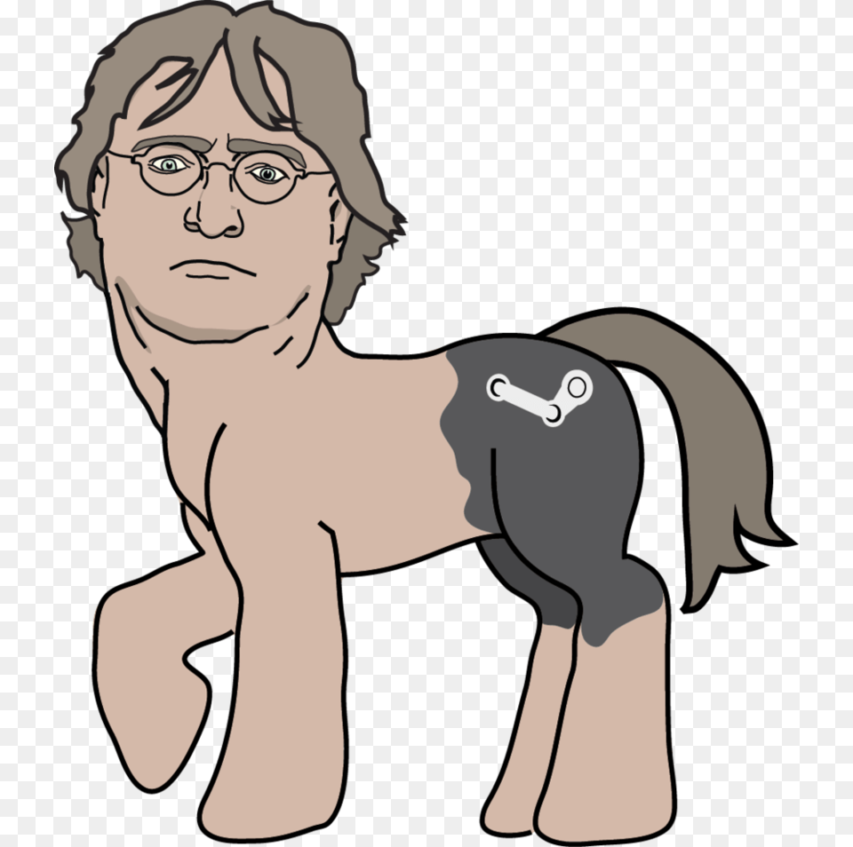 Gabe Said He Liked Ponies So Don39t Blame Cheesychan Gabe Newell Mlp, Face, Head, Person, Accessories Free Png