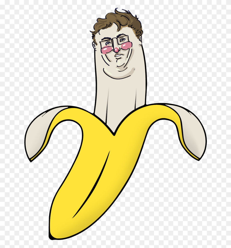 Gaben Banana Gabe Newell Humor Banana And Lord, Food, Fruit, Plant, Produce Png
