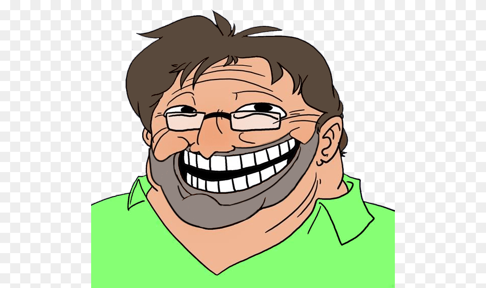 Gaben Beard Troll Face Gabe Newell Know Your Meme, Teeth, Body Part, Person, Mouth Png Image