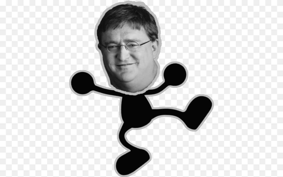 Gaben Transparent Mr Game And Watch Render, Face, Portrait, Head, Photography Free Png