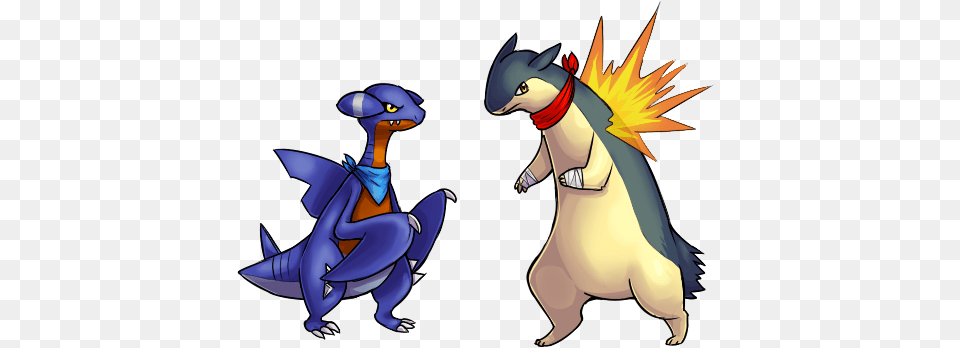 Gabite And Typhlosion U2014 Weasyl Dragon, Book, Comics, Publication, Animal Free Transparent Png