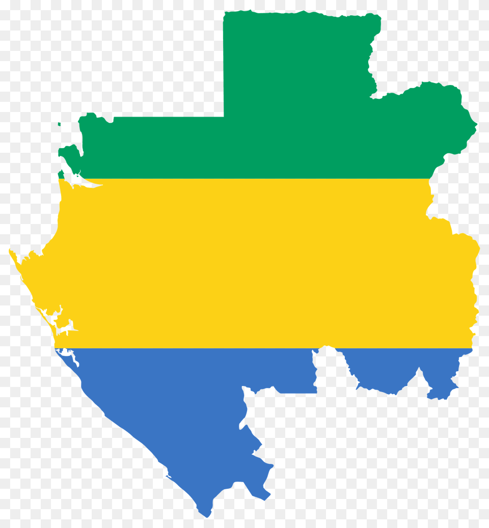 Gabon Flag Map Clipart, Outdoors, Land, Nature, Sea Free Transparent Png