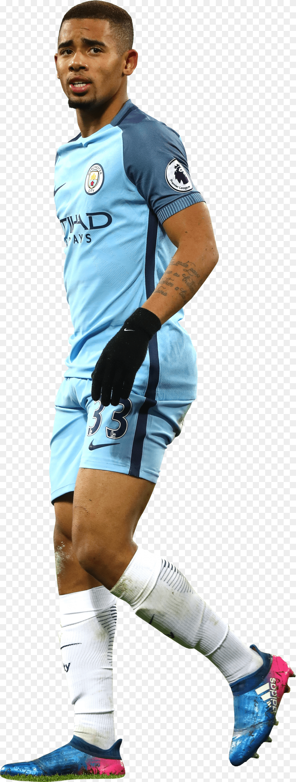 Gabriel Jesusrender Gabriel Jesus Manchester City, Shoe, Clothing, Footwear, Glove Free Png Download