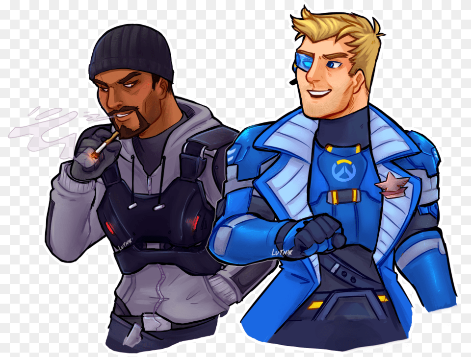 Gabriel Reyes X Jack Morrison, Publication, Book, Comics, Person Free Transparent Png