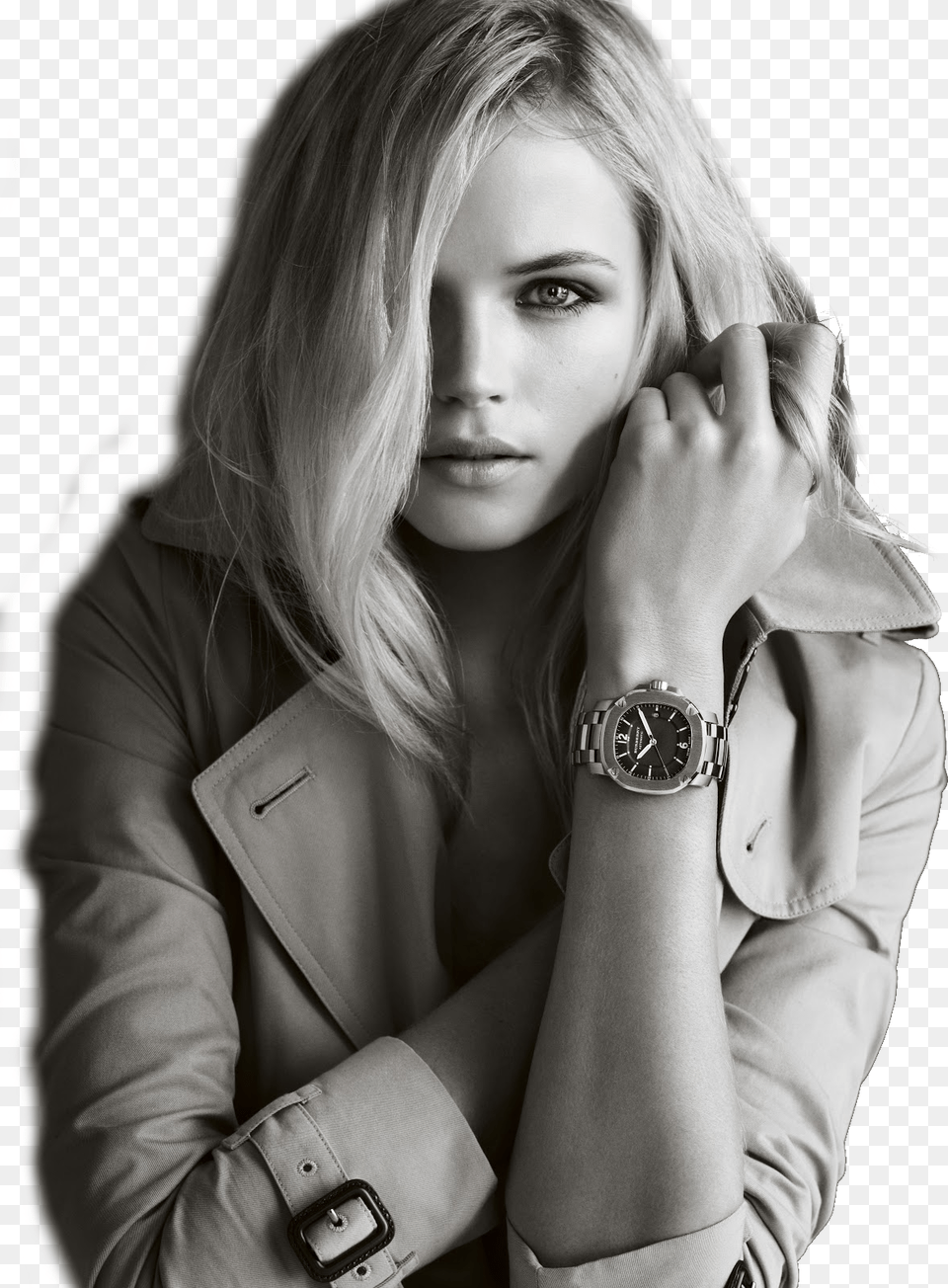 Gabriella Wilde Burberry Britain Ladies Watch, Finger, Photography, Hand, Female Free Png Download