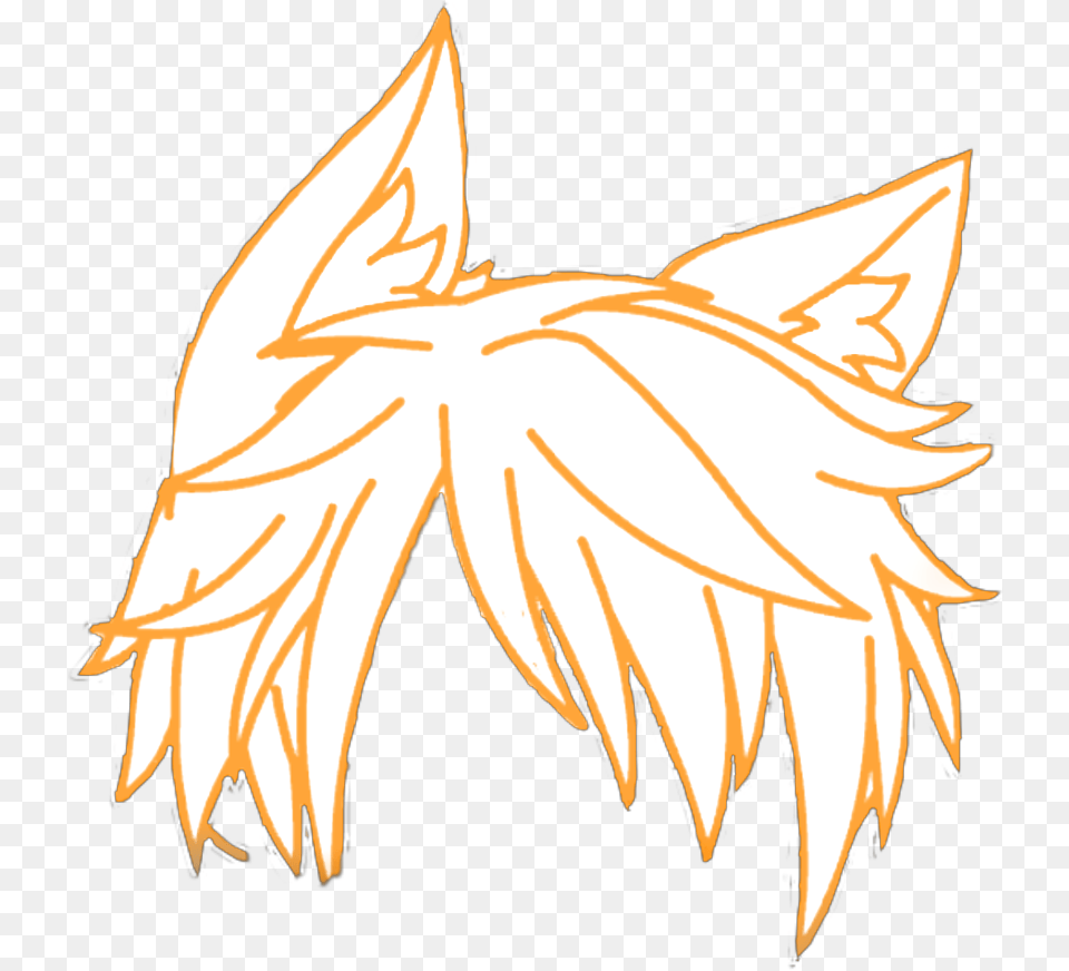 Gacha Gachalife Gachalifedit Hair Boy Gachahair Gacha Life Hair For Boys, Leaf, Plant, Person, Fire Png Image