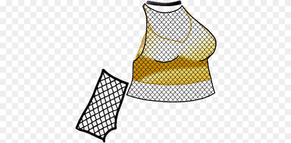 Gachalife Gachaverse Gacha Gachastudio Gold Top Fishnet Pattern, Accessories, Bag, Clothing, Handbag Png Image