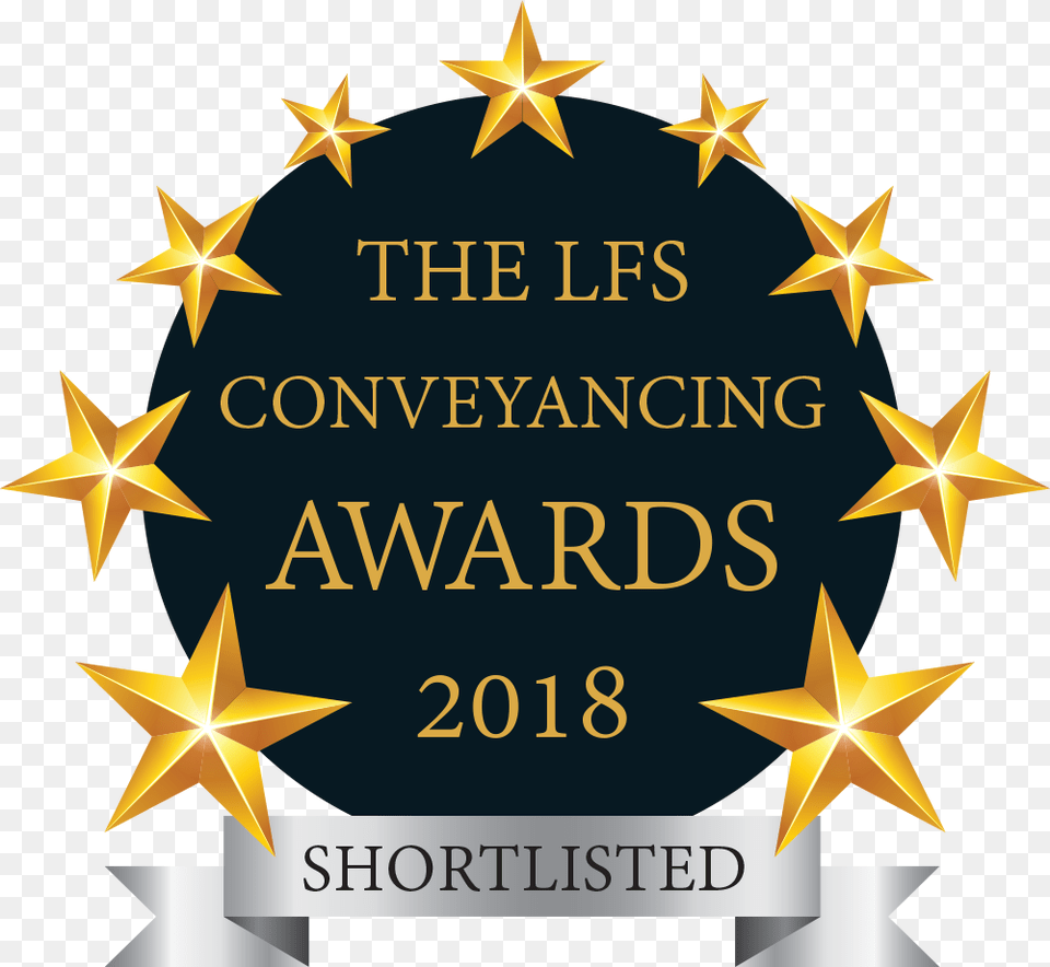 Gaddes Noble Shortlisted Small Conveyancer Of The Year Lfs Conveyancing Awards, Symbol, Star Symbol Free Png Download