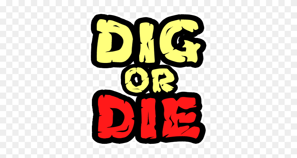 Gaddy Games Dig Or Die Logo, Text, Number, Symbol Free Png Download