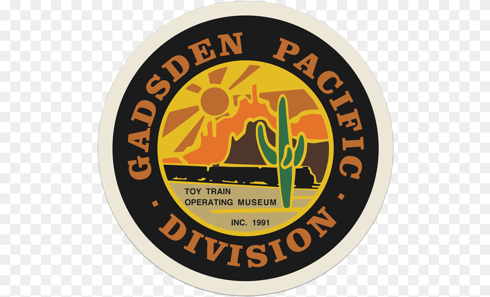 Gadsden Pacific Division Toy Train Operating Museum Emblem, Logo, Architecture, Building, Factory Png