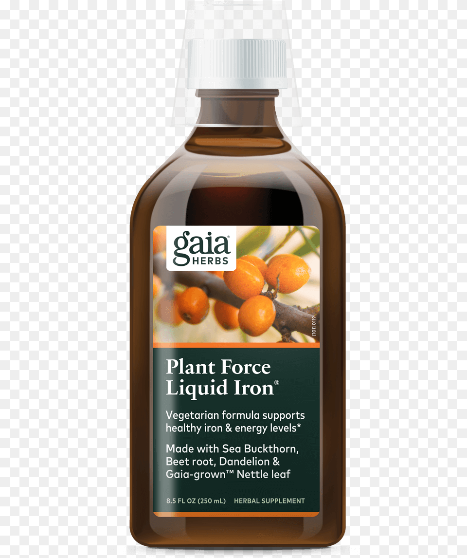 Gaia Herbs, Bottle, Seasoning, Perfume, Syrup Free Transparent Png