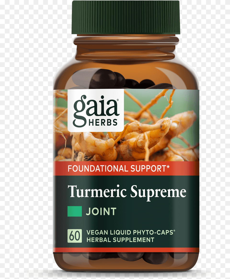 Gaia Herbs Turmeric Supreme Extra Strength, Herbal, Plant, Astragalus, Flower Free Png Download