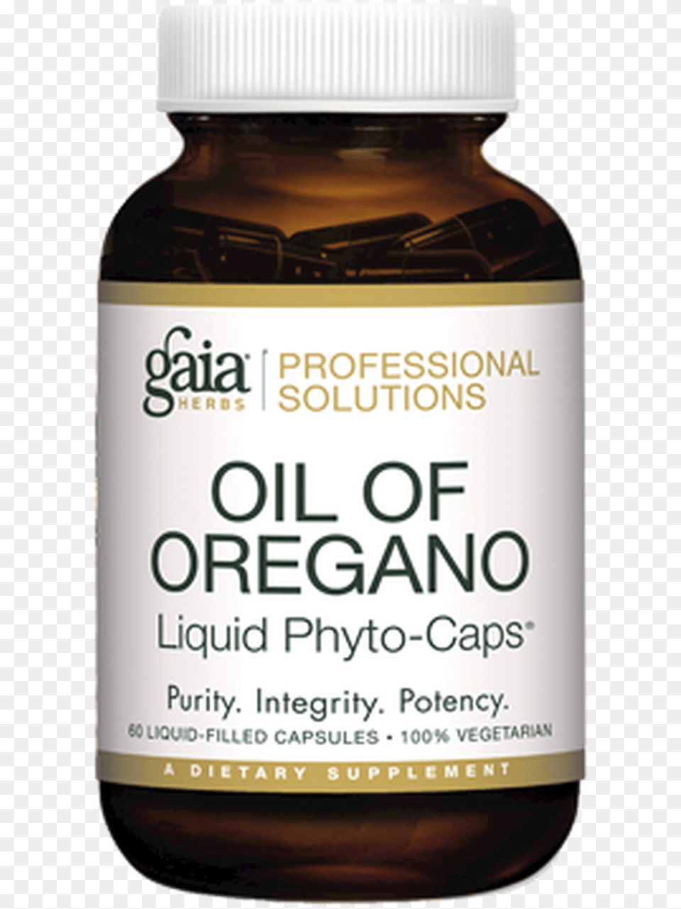 Gaia Oil Of Oregano 60 Vegcaps Gaia Herbs, Herbal, Plant, Syrup, Seasoning Free Transparent Png