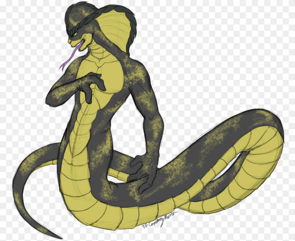 Gaia Snake Guardian Commish By Chobaryu D30q253 Snake Human Hybrid, Adult, Male, Man, Person Free Transparent Png