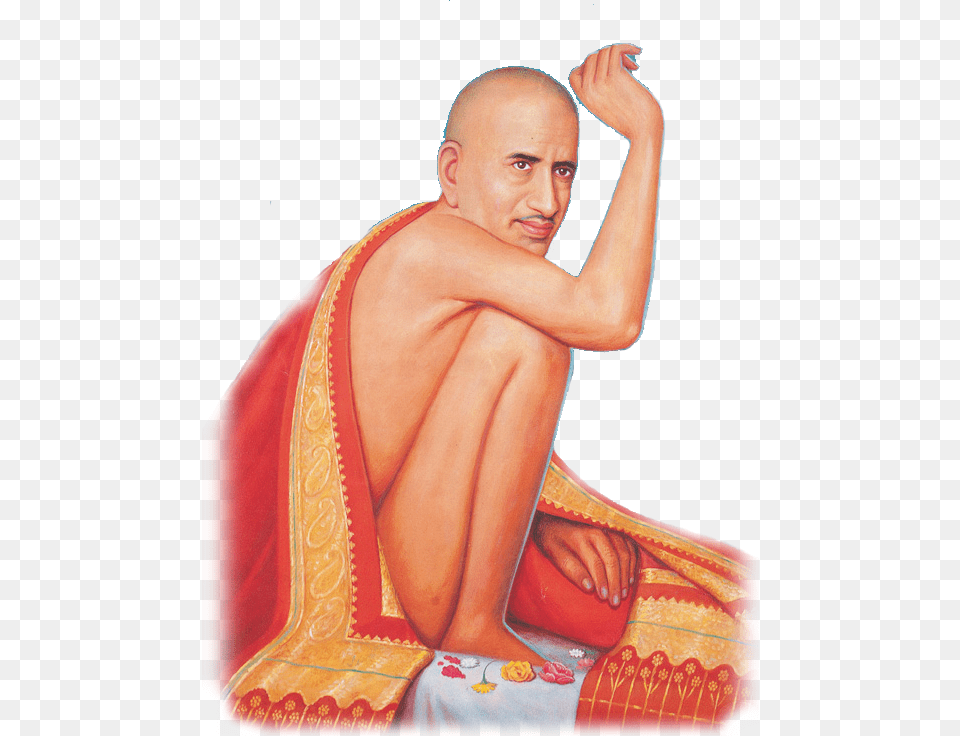 Gajanan Maharaj Pluspng Gajanan Maharaj, Adult, Female, Monk, Person Free Transparent Png