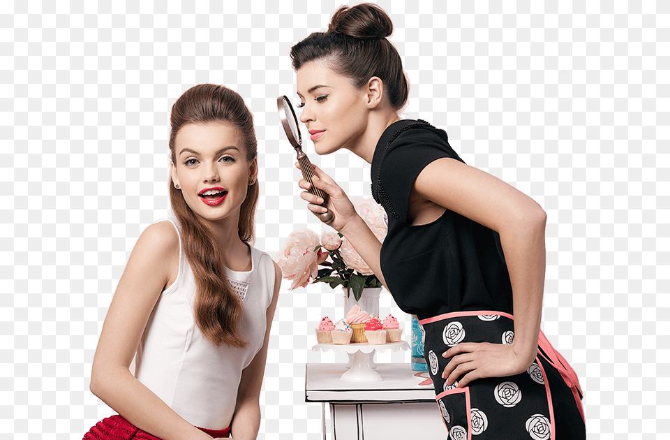 Gal At Brow Bar Getting Pampered By Aesthetician Benefit Cosmetics Services, Adult, Female, Person, Woman Free Png Download