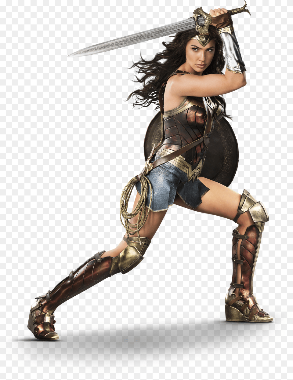 Gal Gadot Download Gal Gadot Wonder Woman Sword, Adult, Weapon, Person, Female Png Image