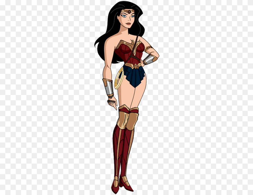 Gal Gadot Wonder Woman Cartoon, Clothing, Person, Costume, Adult Png Image