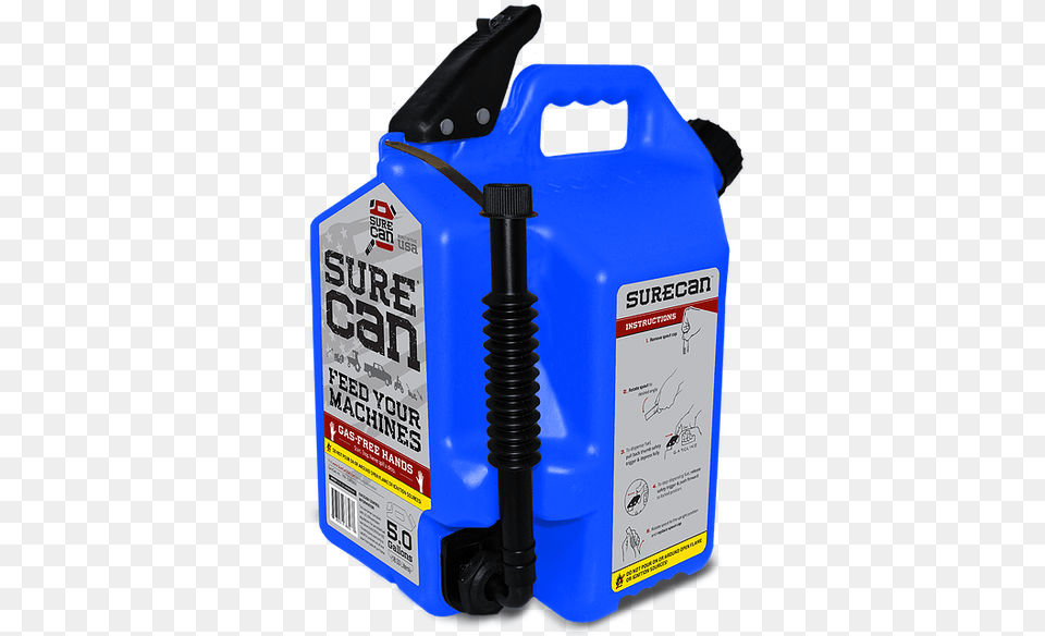 Gal Kerosene Can Blue Dot Carb Surecan Gas Can 5 Gallon, Machine Png