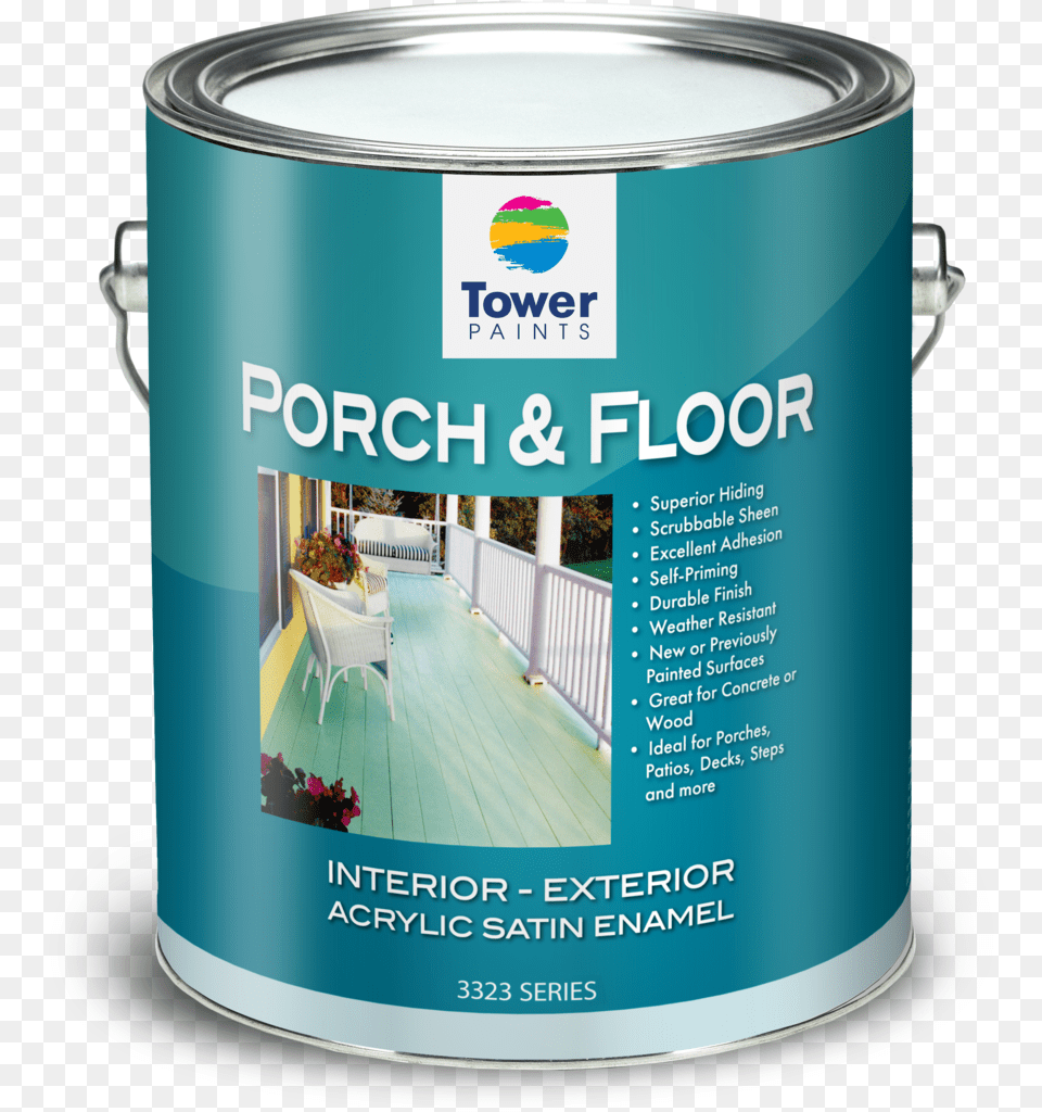 Gal Porchampfloor Glidden High Endurance Plus Light Base Flat Interior, Paint Container, Can, Tin, Chair Free Png