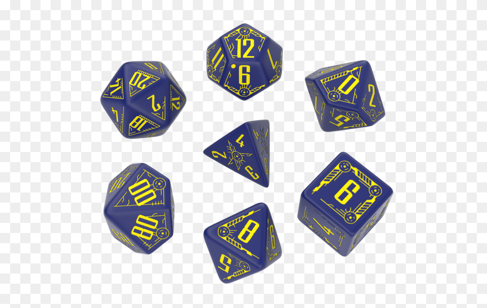 Galactic Piece Dice Set, Game Png