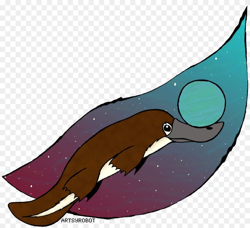Galactic Platypus Artsyrobotz, Animal, Fish, Sea Life, Shark Png Image