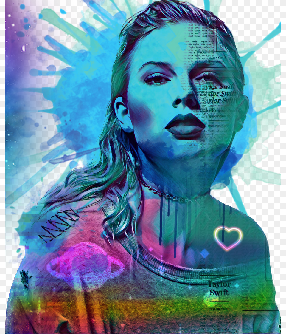 Galactic Taylorswift Reputation New Her Who Dis Illustration, Adult, Person, Woman, Female Free Png Download