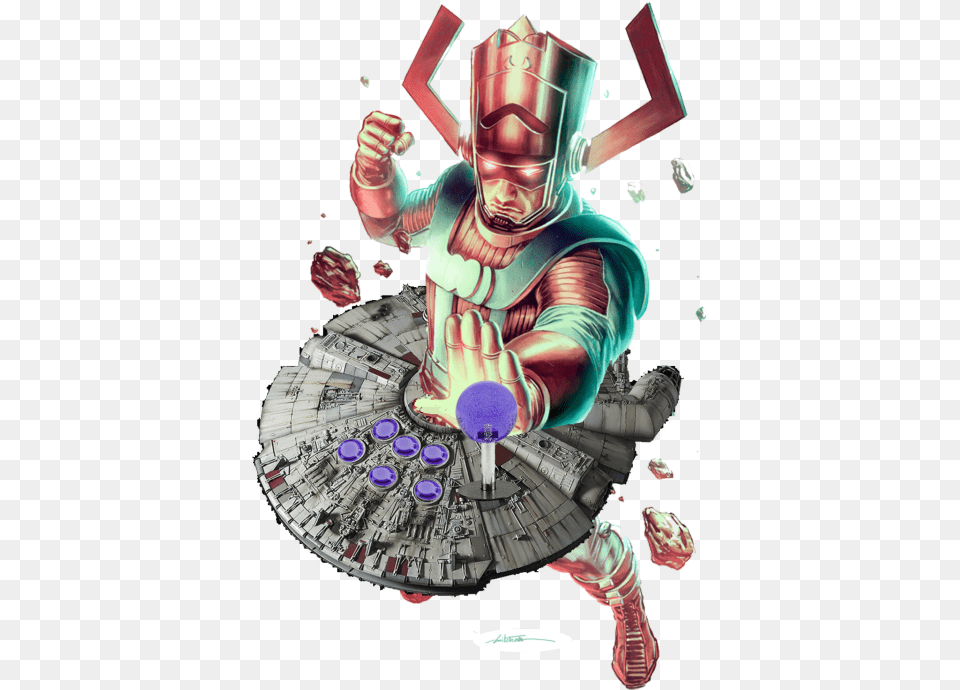 Galactus Is Ready To Play Soul Calibur Vi At Evo Illustration, Person Free Transparent Png